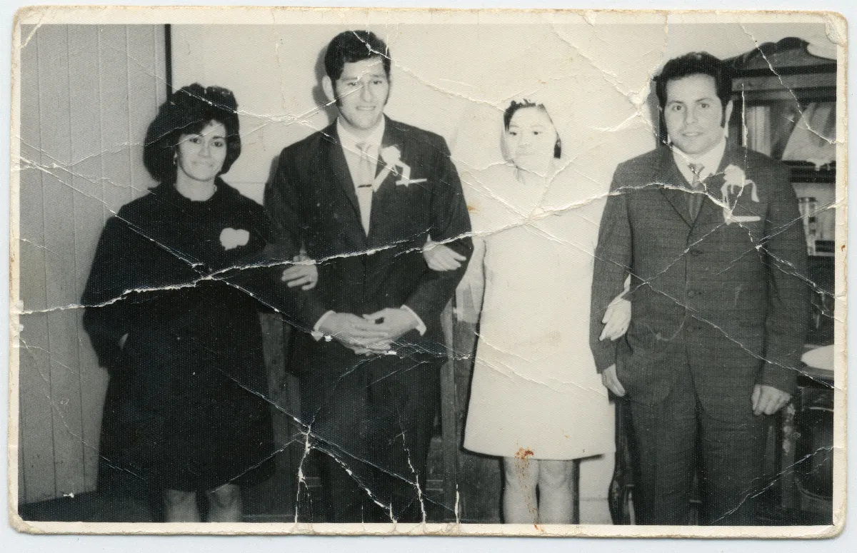 Fiesta de Matrimonio Santibañez Salinas — Calle Larga — 1963 | Chile de Ayer