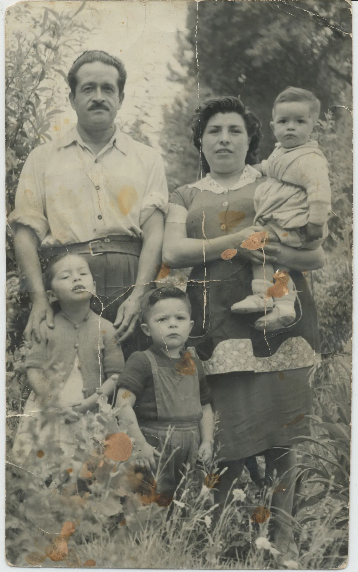 Familia Contreras Vergara — Pocuro — 1960 | Chile de Ayer