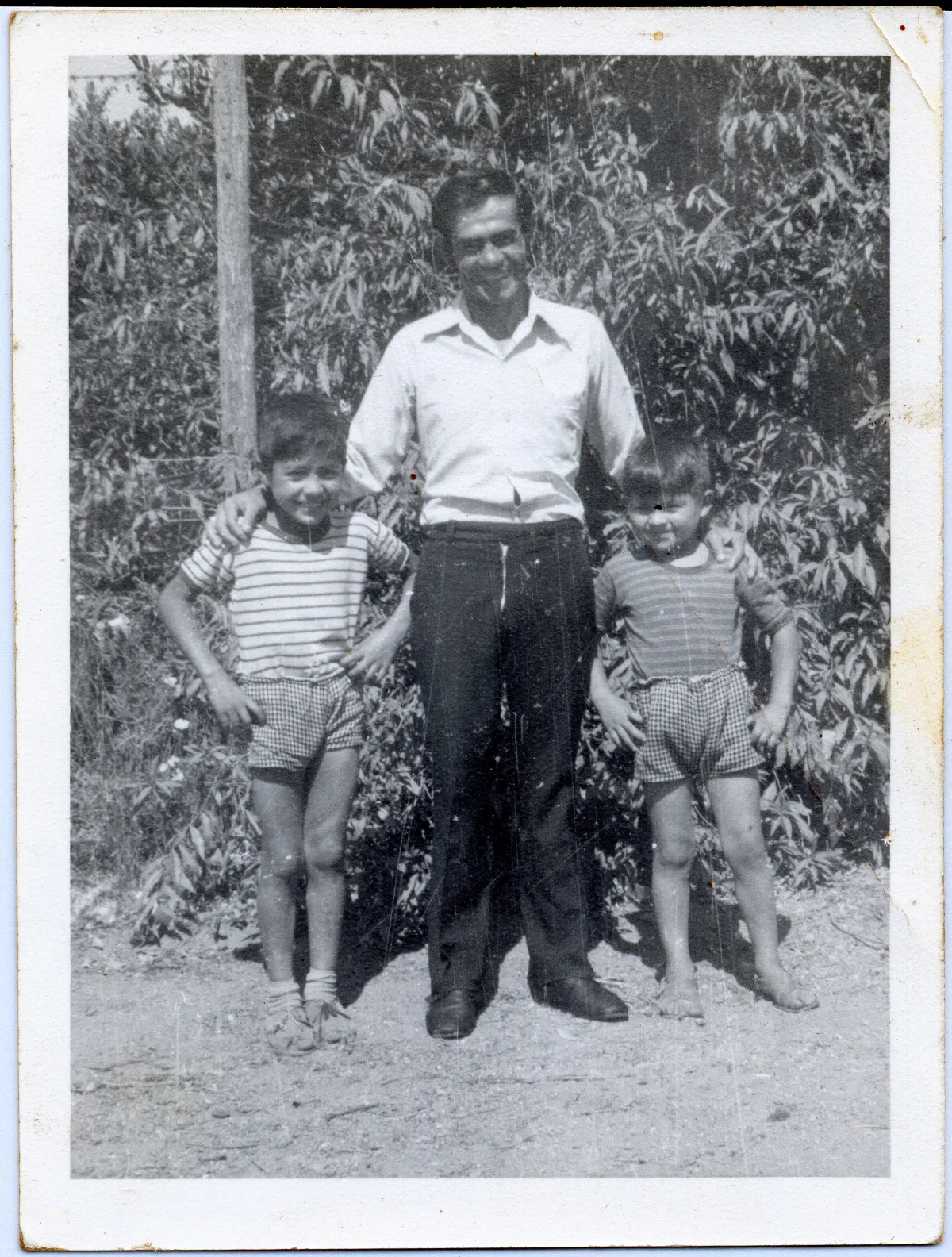 Padre e hijos — Pocuro — 1962 | Chile de Ayer
