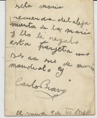 Reverso foto: DIG-0152 — Los Andes — 1940 | Chile de Ayer