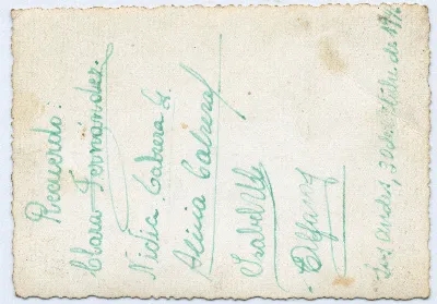Reverso foto: DIG-0200 — Los Andes — 1946 | Chile de Ayer