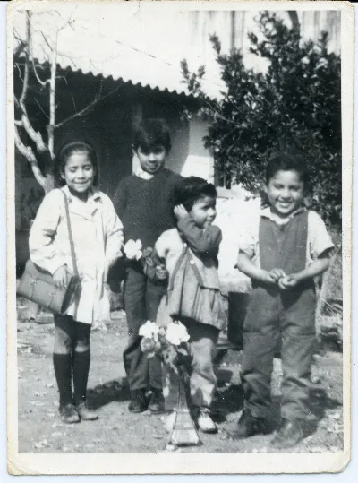 Niños Familia Muñoz Salinas — Calle Larga — 1972 | Chile de Ayer