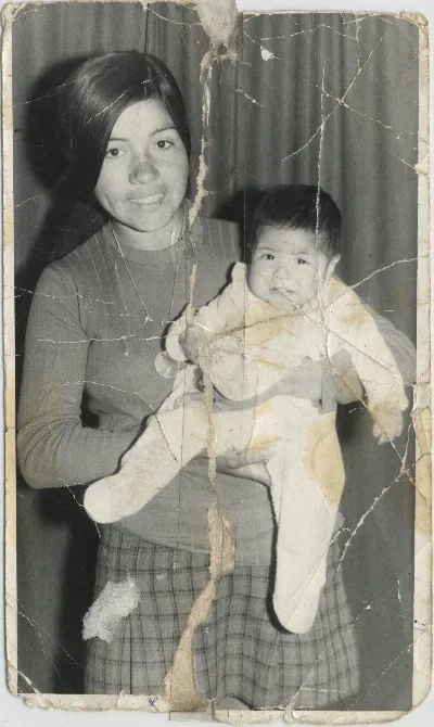 Fotografía Madre e hija — Calle Larga — 1974 | Chile de Ayer