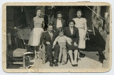 Familia Salinas Salinas — Calle Larga — 1954 | Chile de Ayer