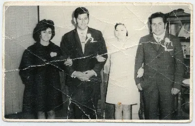 Fiesta de Matrimonio Santibañez Salinas — Calle Larga — 1963 | Chile de Ayer