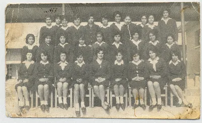 Recuerdo de compañeras de curso Escuela Cristo Redentor — Calle Larga — 1963 | Chile de Ayer