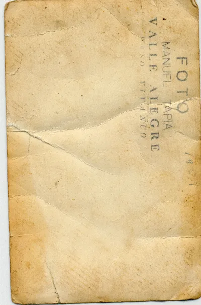 Reverso fotografía DIG-0637 — Pocuro — 1963 | Chile de Ayer