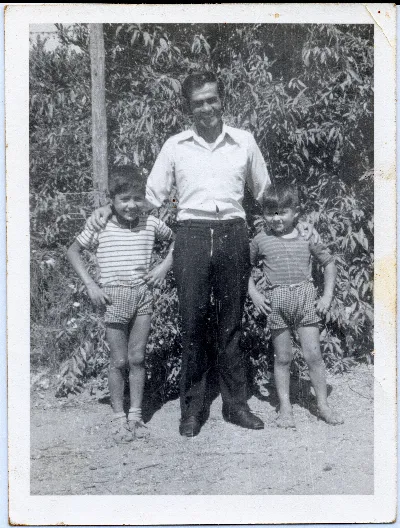 Padre e hijos — Pocuro — 1962 | Chile de Ayer