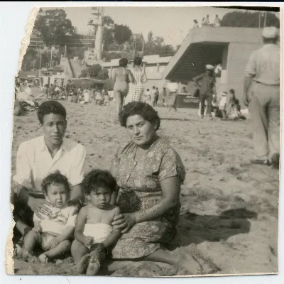 Paseo a la playa — aprox. 1960 | Chile de Ayer