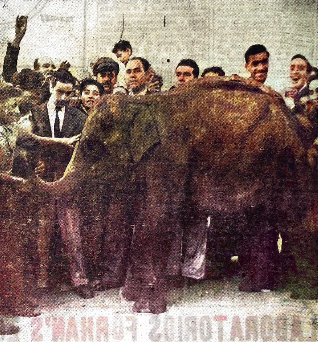 Llegada de Fresia a Santiago, 28 marzo 1951 — 1951 | Chile de Ayer