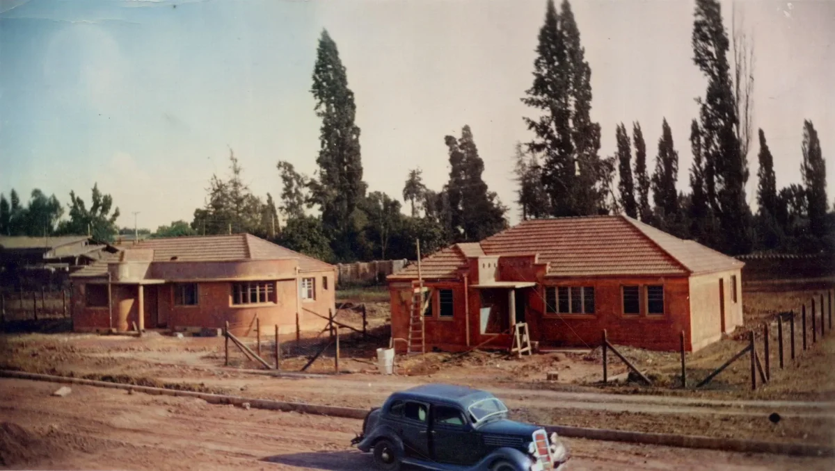 Casas en construcción, Las Condes, 1939 — 1939 | Chile de Ayer