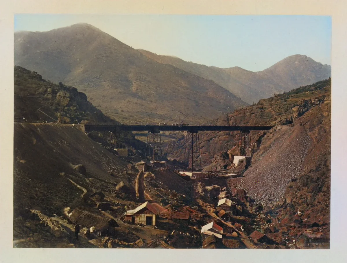 Puente Montenegro, Tren Valparaíso - Santiago, 1868 — 1865 | Chile de Ayer