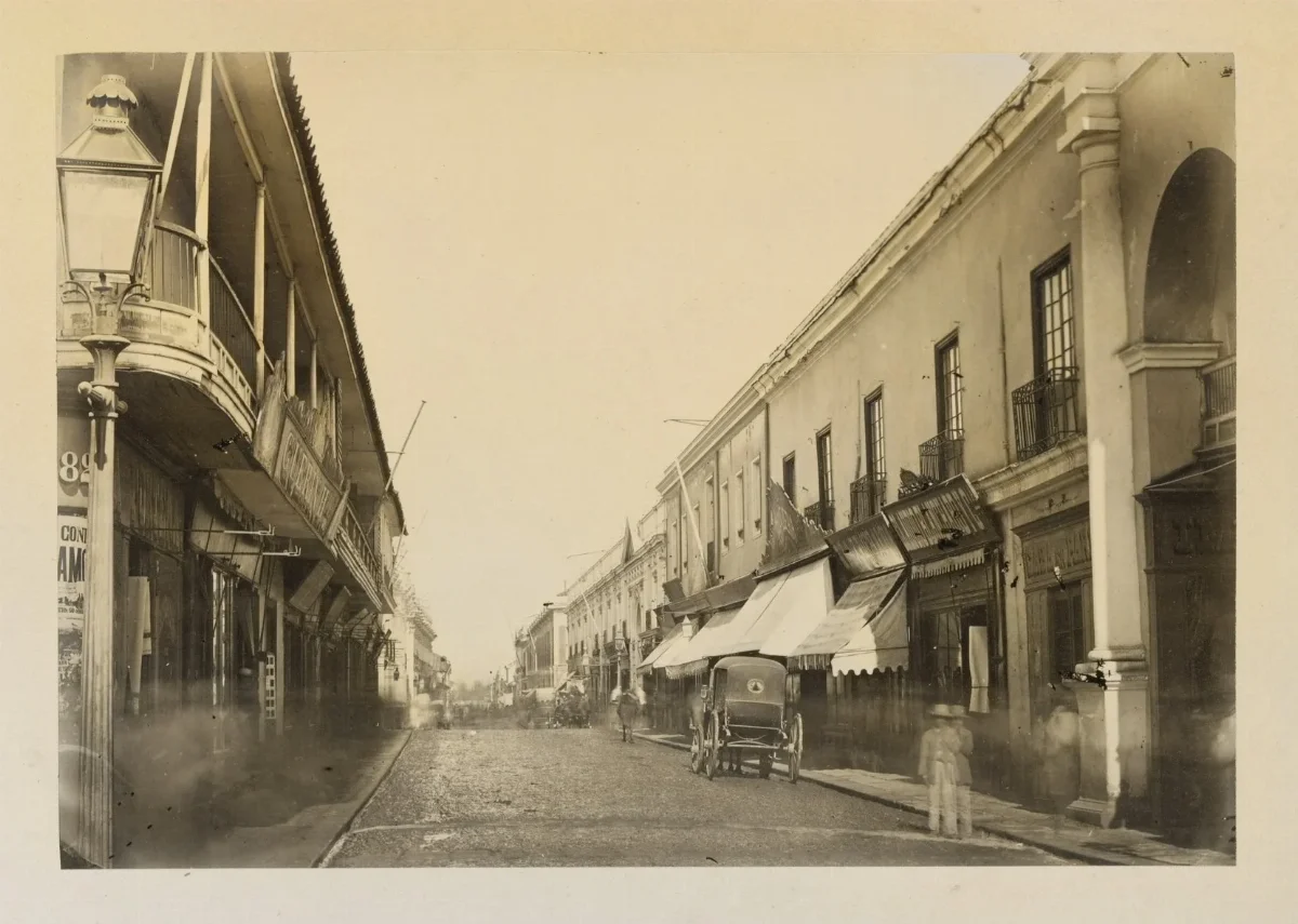 Calle Estado de Santiago, 1868 — 1865 | Chile de Ayer