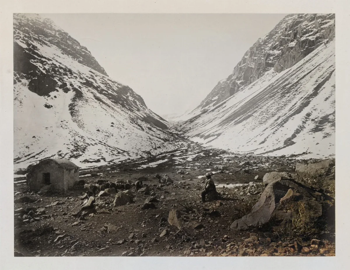 Montañas en Machalí, 1868 — 1865 | Chile de Ayer