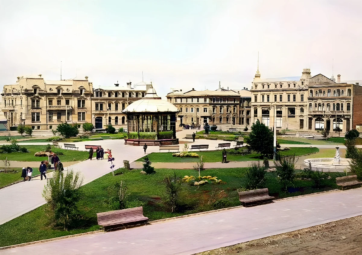 Plaza Muñoz Gamero de Punta Arenas en 1910 — 1910 | Chile de Ayer