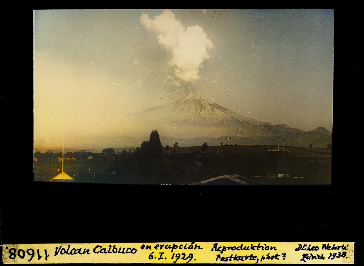 Volcan Calbuco en erupción 6.1.1929 — 1938 | Chile de Ayer