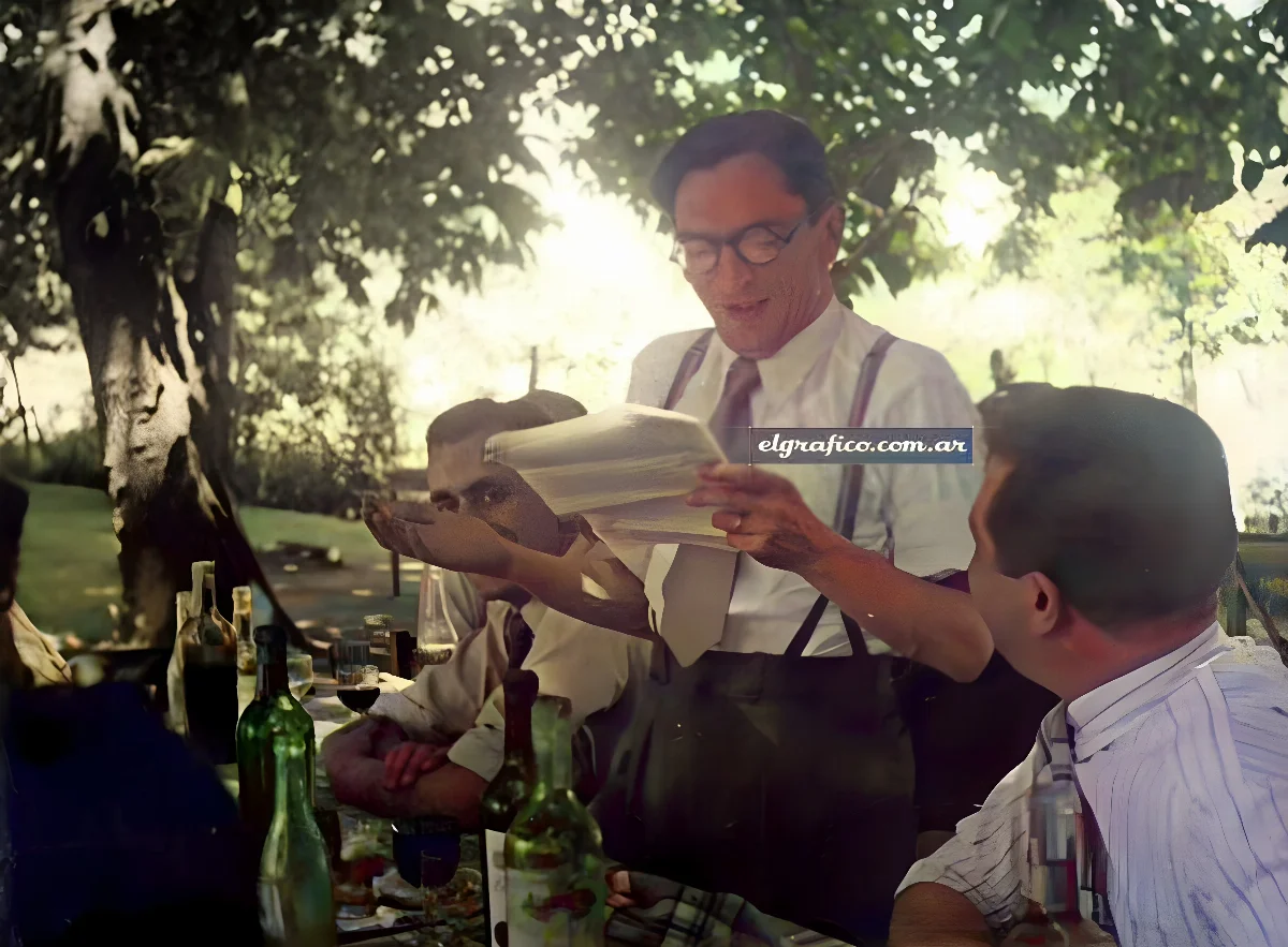 Frascara almuerzo cronistas — 1941 | Chile de Ayer
