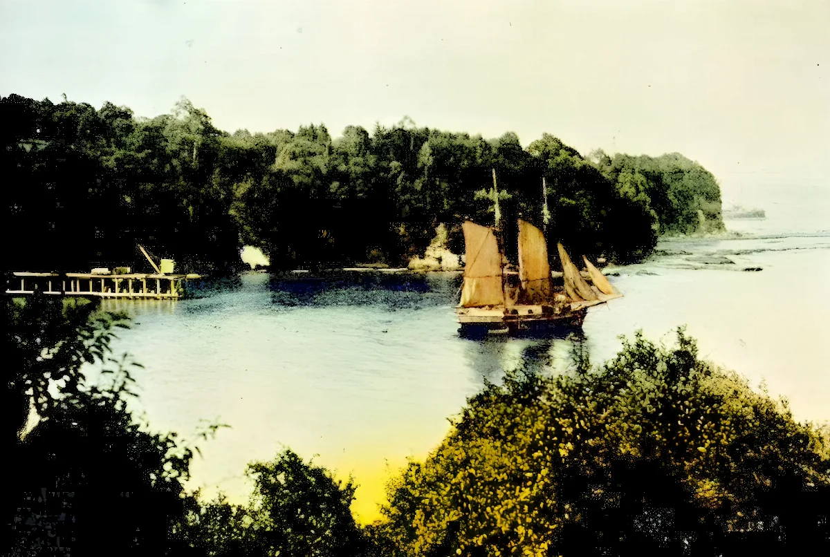 Orillas del Parque Lota 1903 — Concepción — 1903 | Chile de Ayer