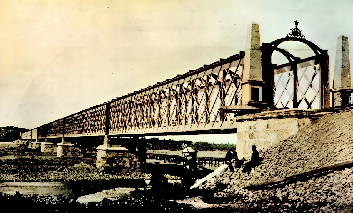 Puente del rio Maule 1903 — 1903 | Chile de Ayer