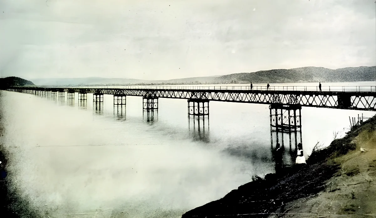 Puente sobre el Bio Bio 1903 — Concepción — 1903 | Chile de Ayer