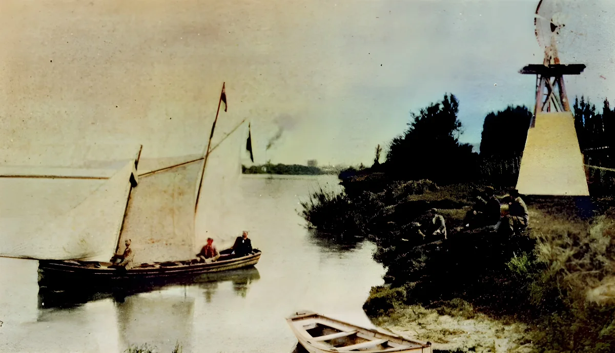 Rio Biobio cerca de Concepción 1903 — Concepción — 1903 | Chile de Ayer