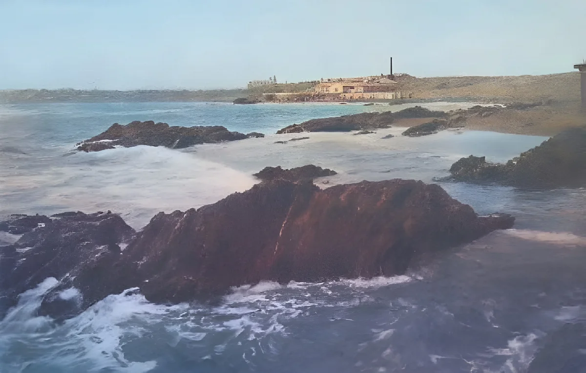 Vista playa Pichilemu, 1921 — 1921 | Chile de Ayer
