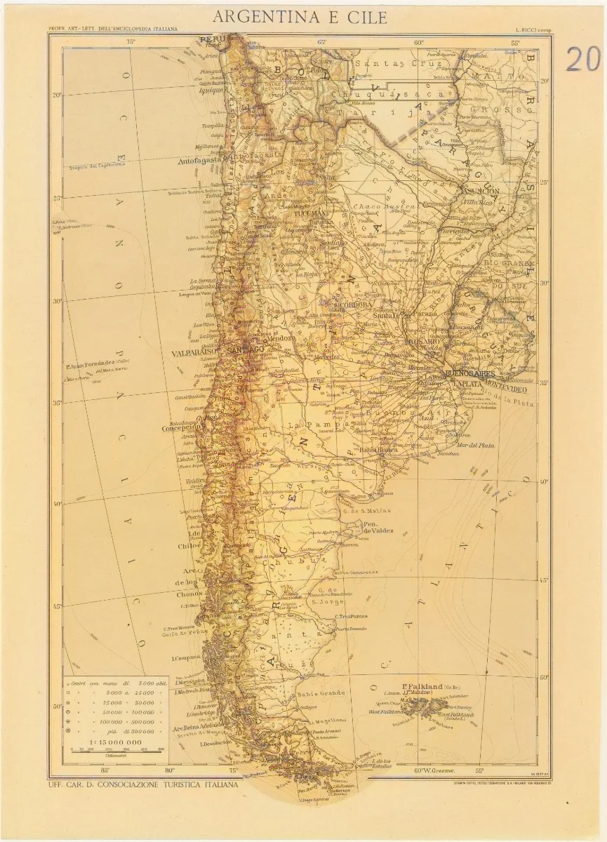 Argentina and Chile — 1937 | Chile de Ayer