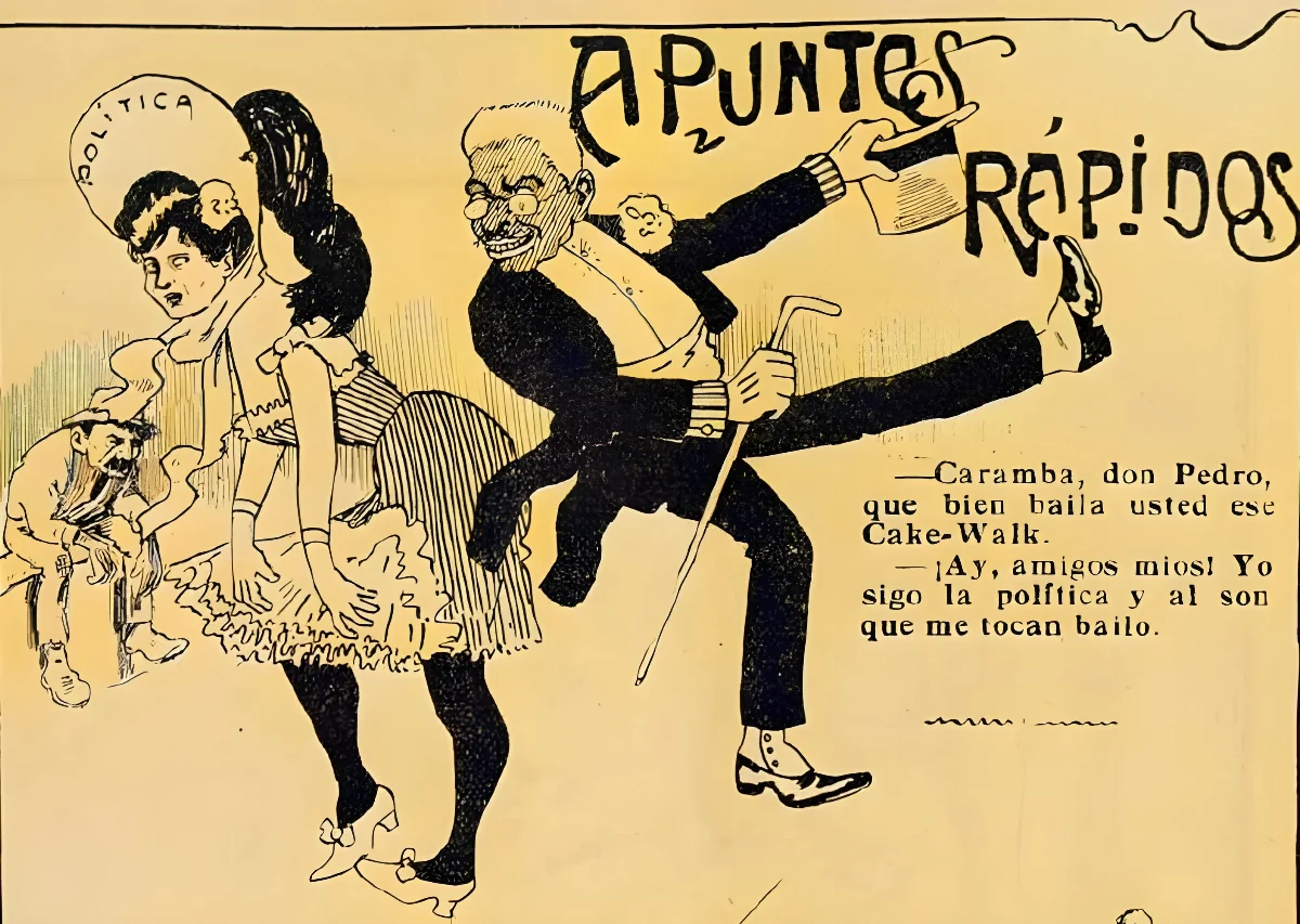 Pedro Montt baila Cakewalk — Arica — 1908 | Chile de Ayer