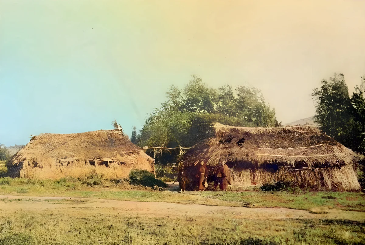 Araucanian village (1916) — Temuco — 1916 | Chile de Ayer
