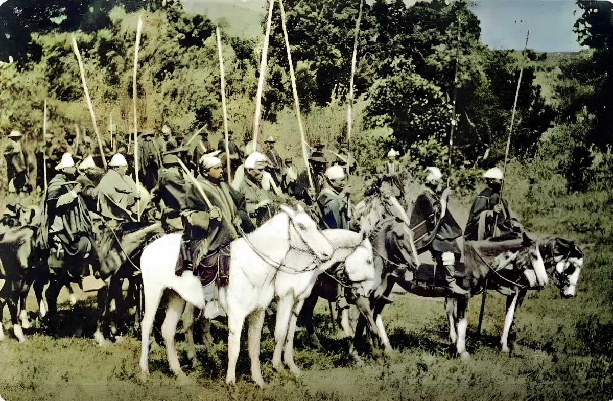 Caballeria mapuche — Temuco — 1903 | Chile de Ayer