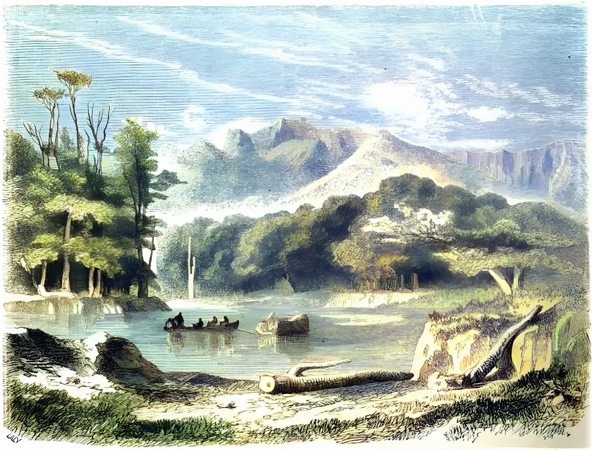 Fondo del río Gennes — aprox. 1861 | Chile de Ayer