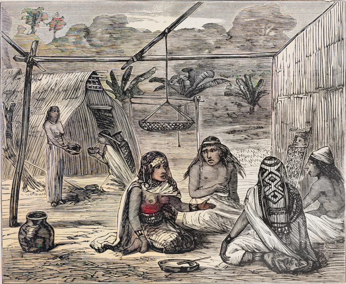 Mapuche family 1876 — Temuco — 1876 | Chile de Ayer