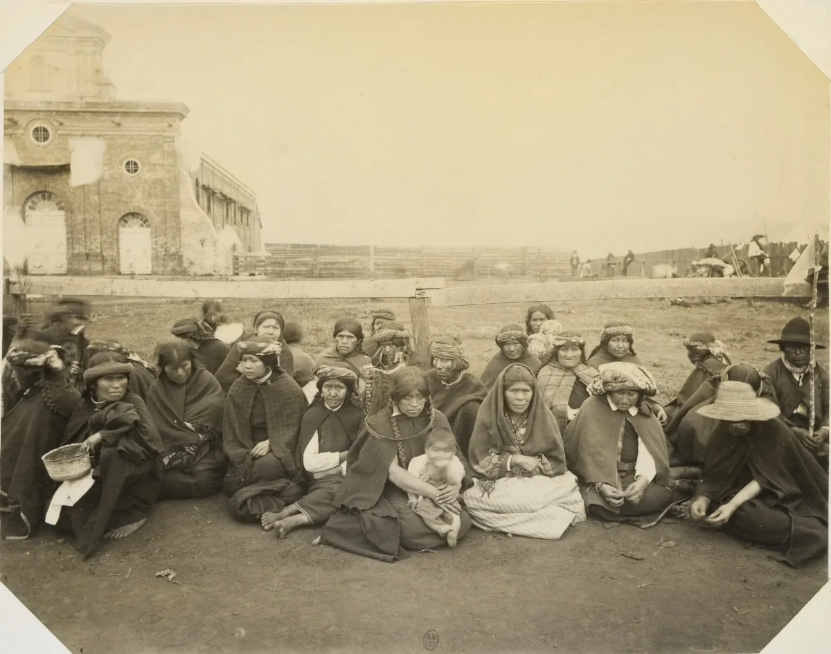 Mapuches de Mulchén — Concepción — 1890 | Chile de Ayer