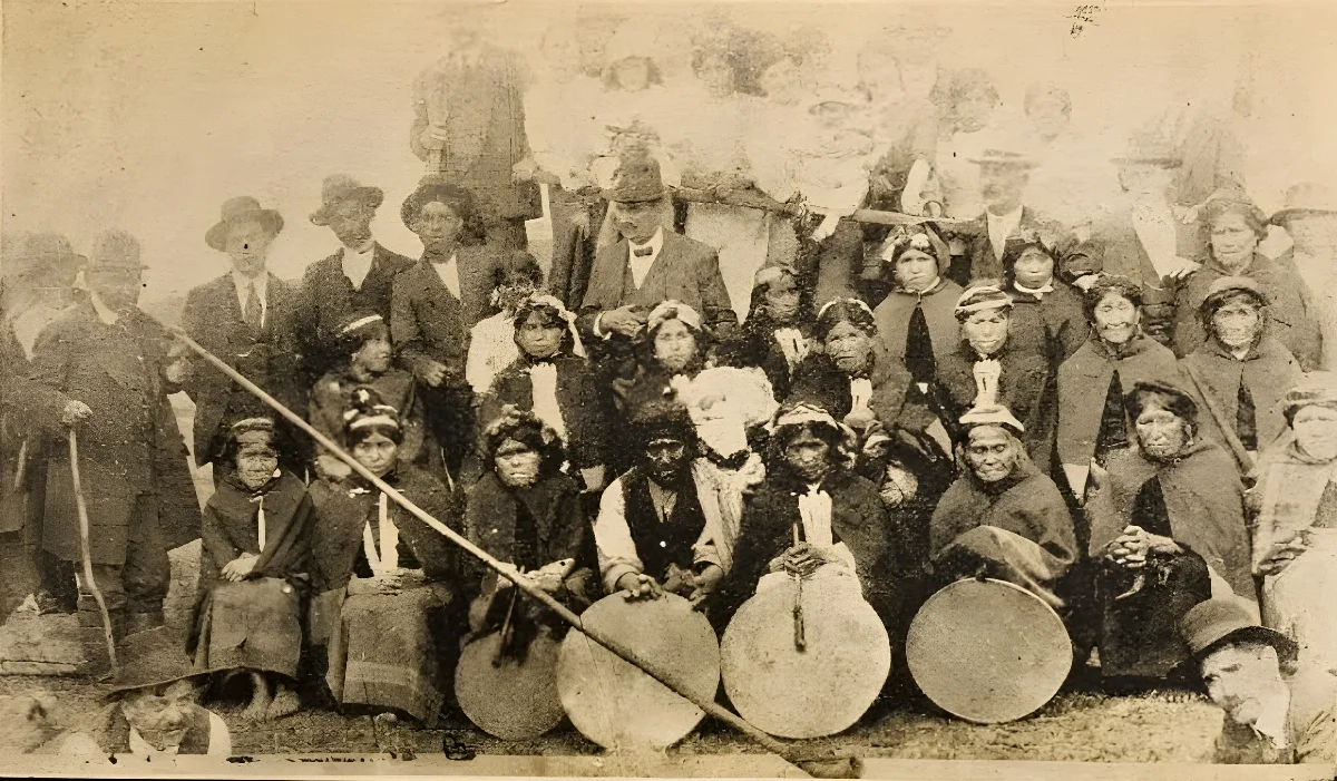 Musicos Mapuches en 1916 — Temuco — 1916 | Chile de Ayer