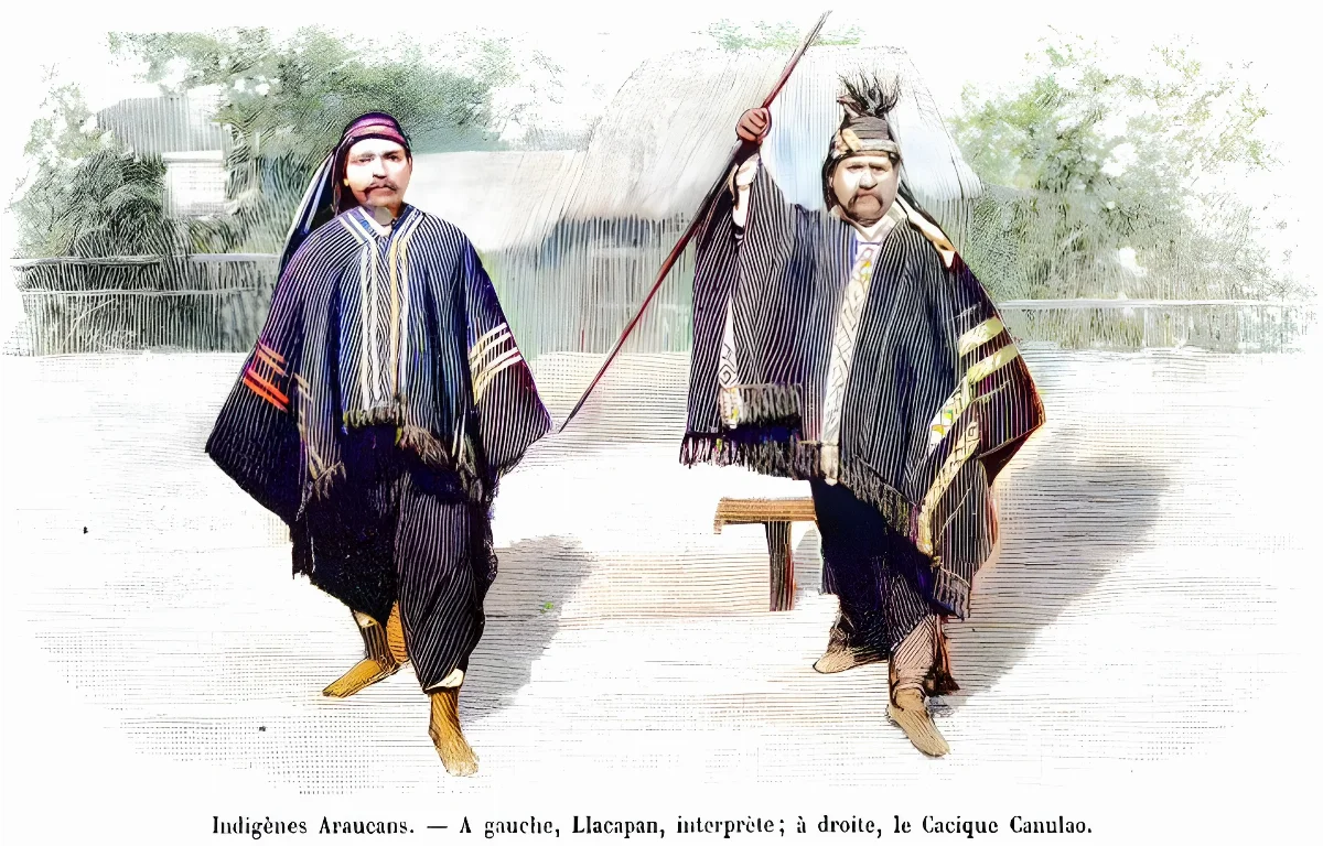 Une troupe d’Araucans à Paris — Temuco — 1900 | Chile de Ayer