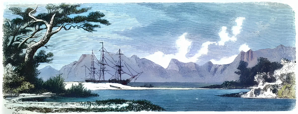 Estuario del río Gennes — aprox. 1861 | Chile de Ayer