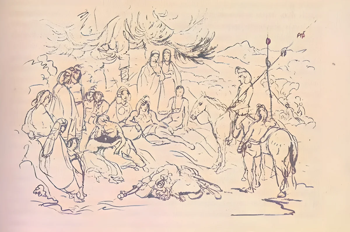 Cautivas entre los pehuenches — Temuco — 1840 | Chile de Ayer