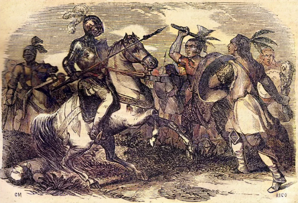Batalla entre Mapuches Españoles — Temuco — 1884 | Chile de Ayer