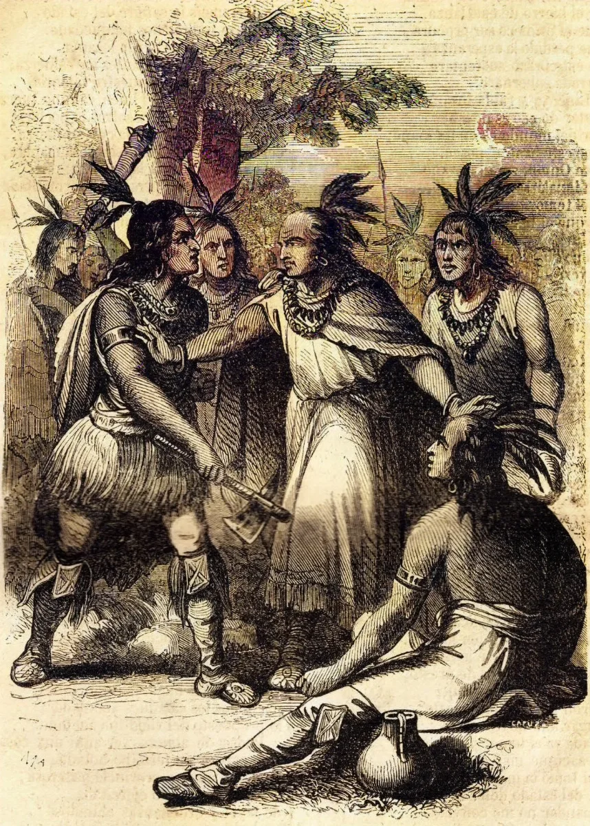 Discordia entre los caciques de Arauco en la que medió ColoColo — Temuco — 1884 | Chile de Ayer