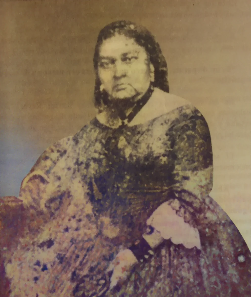Petronila Riquelme (foto completa) — 1870 | Chile de Ayer