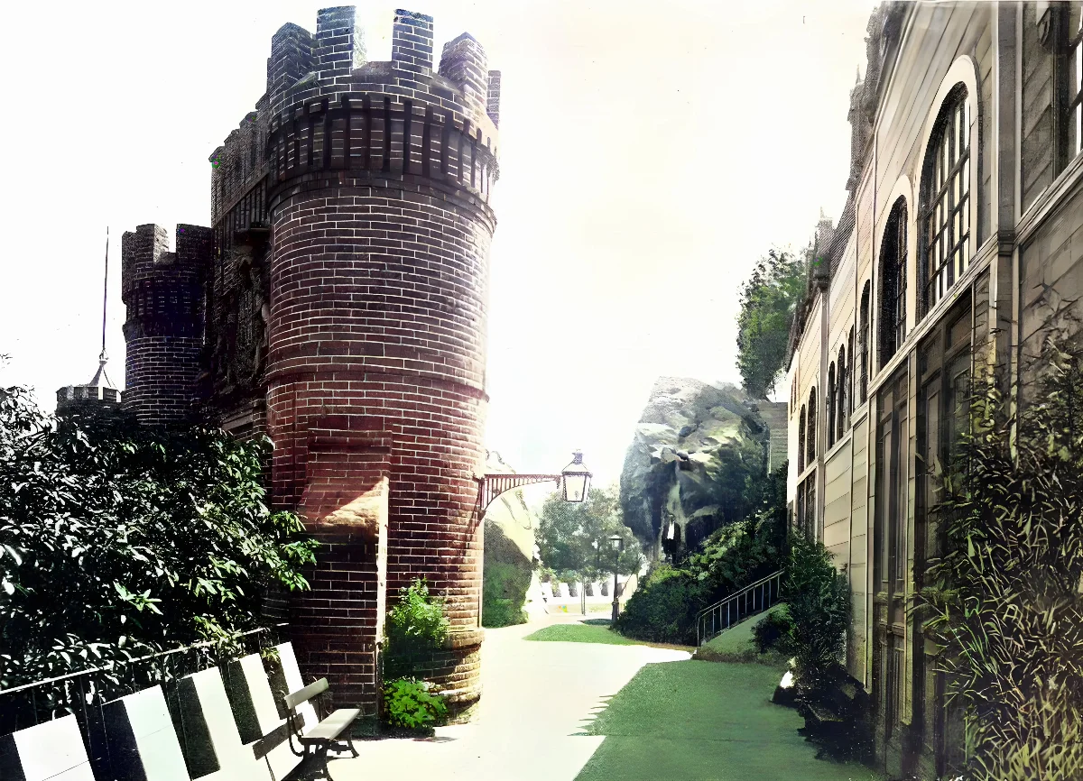 Torreón del Cerro Santa Lucía, Santiago — aprox. 1904–1930 | Chile de Ayer