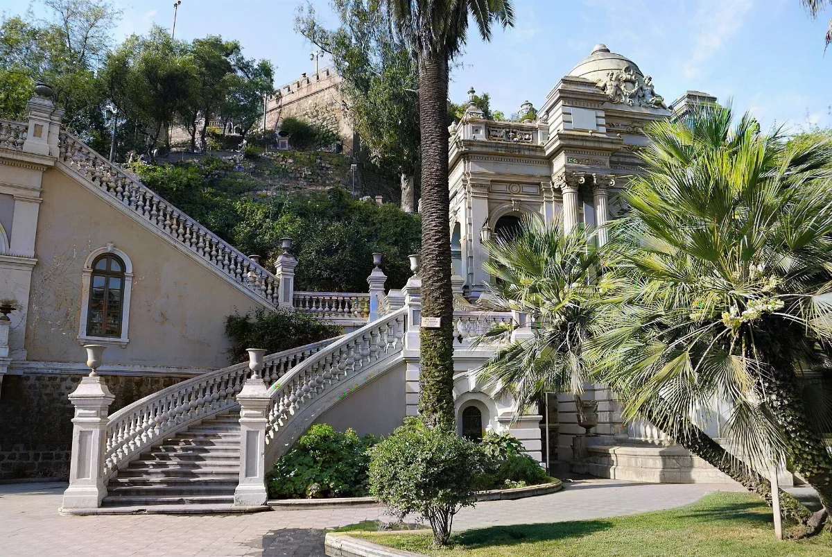 Castillo Hidalgo, Cerro Santa Lucía, Santiago — aprox. 1880–1930 | Chile de Ayer