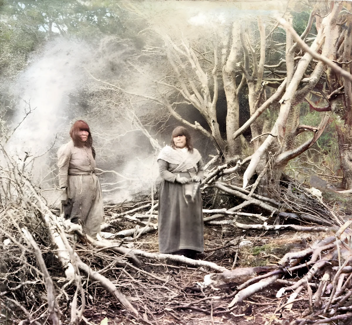 Onas ushuaia 1890 — Tierra del Fuego — 1890 | Chile de Ayer