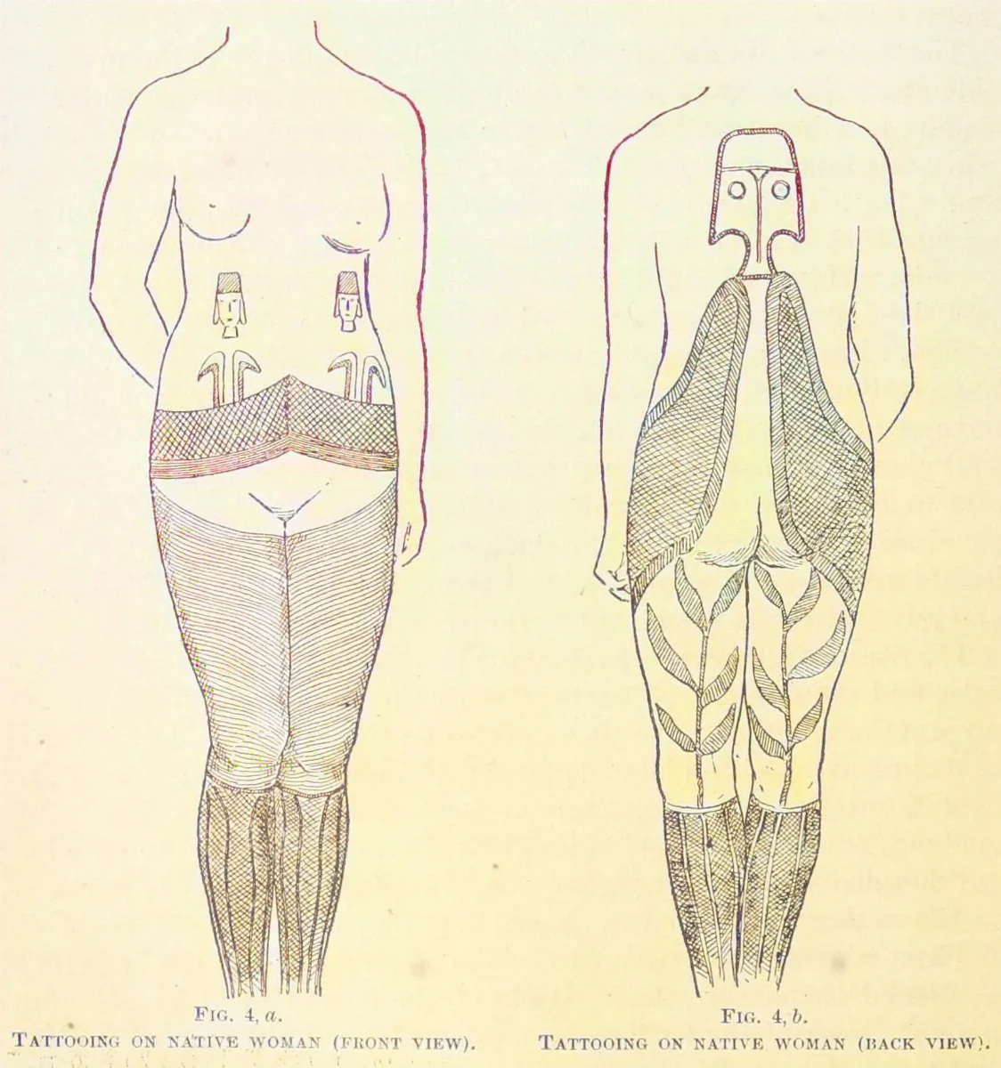 Tattooing on native woman, Easter Island (1891) — Isla de Pascua — 1891 | Chile de Ayer