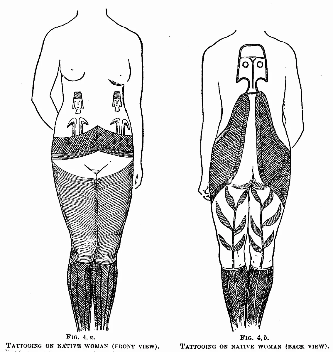 Tattooing on native woman, Easter Island (1891) — Isla de Pascua — 1891 | Chile de Ayer