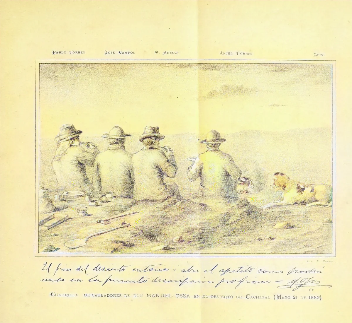 Cuadrilla de cateadores de Santos Ossa — 1882 | Chile de Ayer