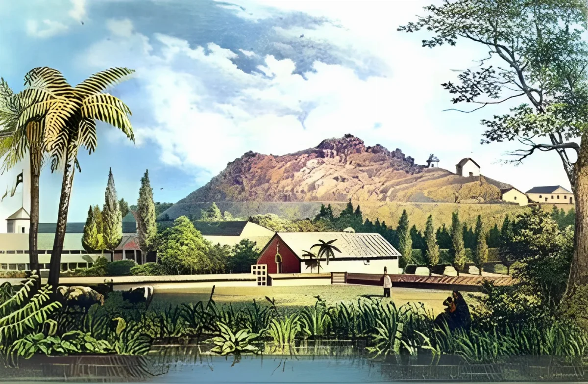 Observatorio Astronómico del Cerro Santa Lucía, Santiago — aprox. 1847 | Chile de Ayer