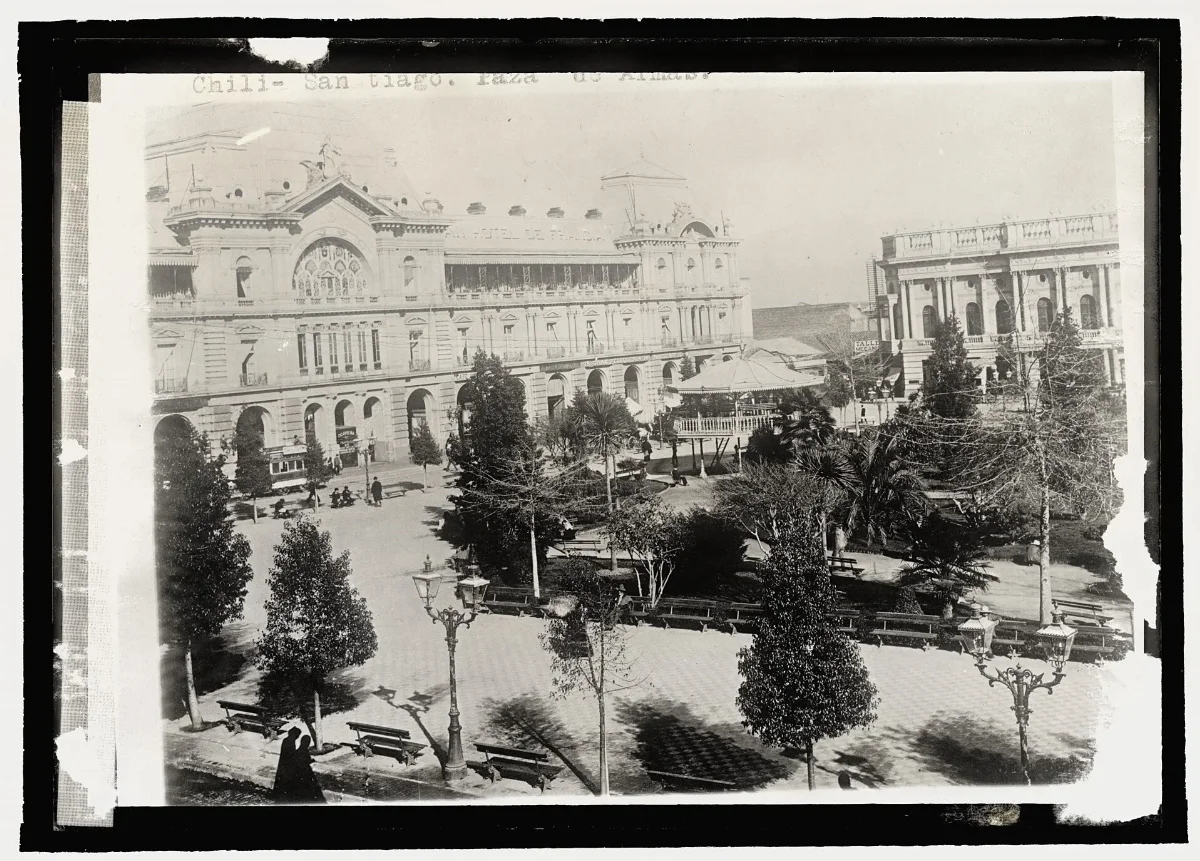 Plaza de Armas, Santiago, 1908 — aprox. 1908 | Chile de Ayer