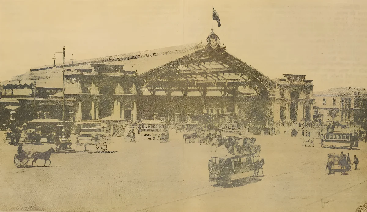 Estacion Central, Santiago de Chile - 1906 — Santiago — 1898 | Chile de Ayer