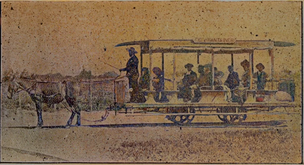 Ferrocarril de Santa Inés — Santiago — 1902 | Chile de Ayer